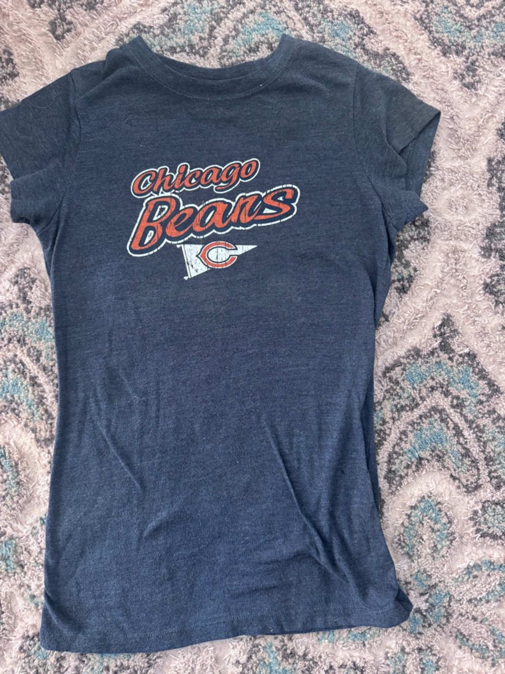 NFL Women's Navy Chicago Bears Graphic Tee